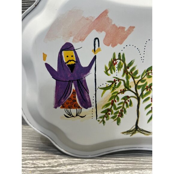 Vintage Maxwell House Coffee Tin Plate Tray Kaldi Legend On Back Unique Decor - Picture 5 of 5